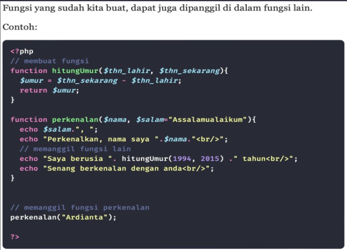 Memahami Prosedur Dan Fungsi - Pembahasan